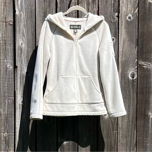 Kristen Blake cream hooded winter coat size small